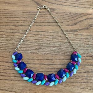J.Crew | Multicolor Resin Collar Necklace | 17” Length